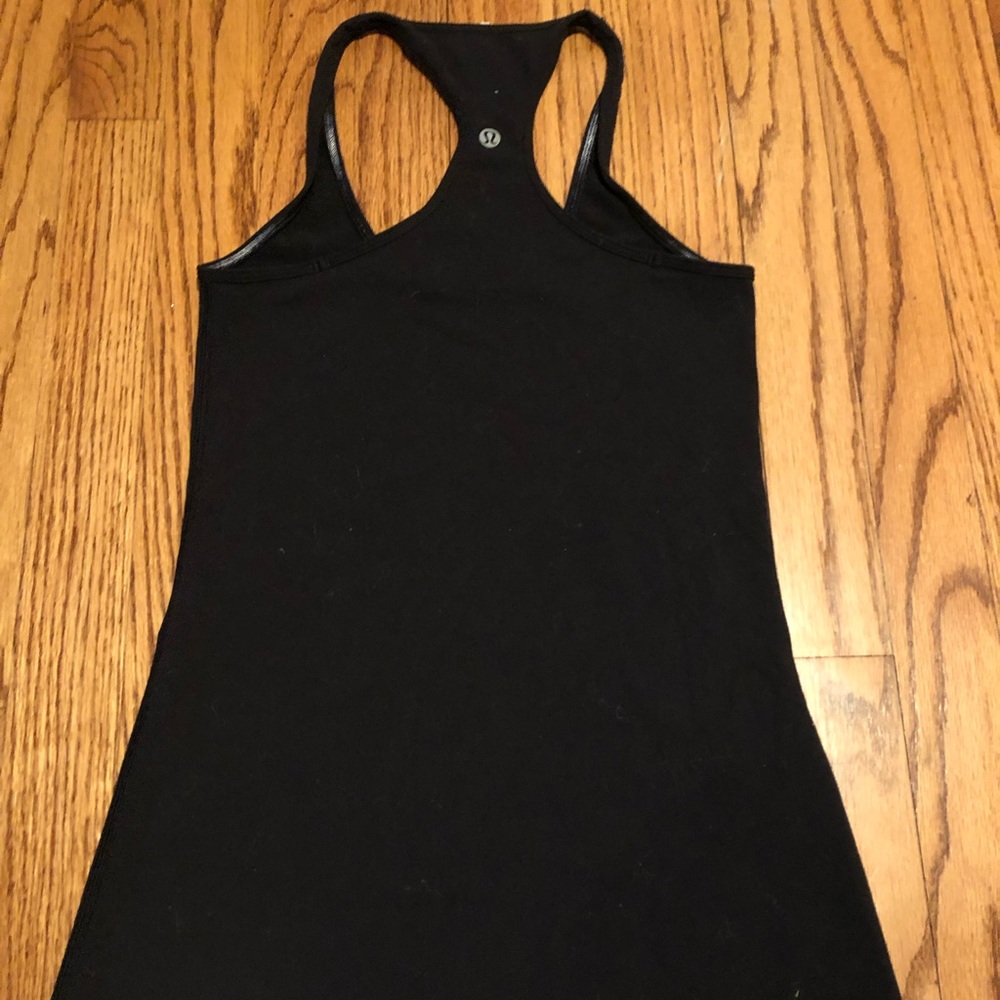 Black Lululemon Razorback Tank